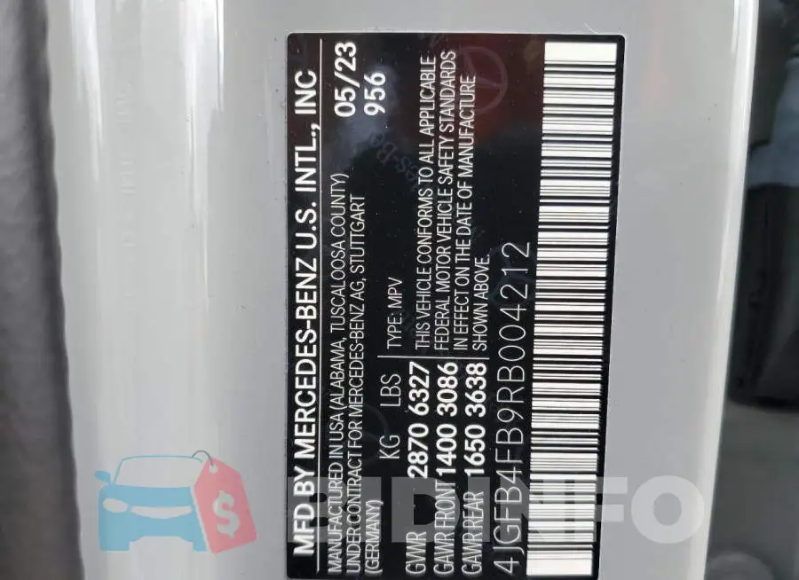 4JGFB4FB9RB004212 Photo# 12