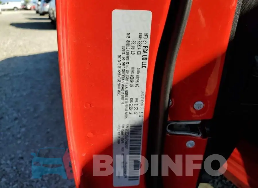 2C3CDXBG7KH662097 Photo# 12