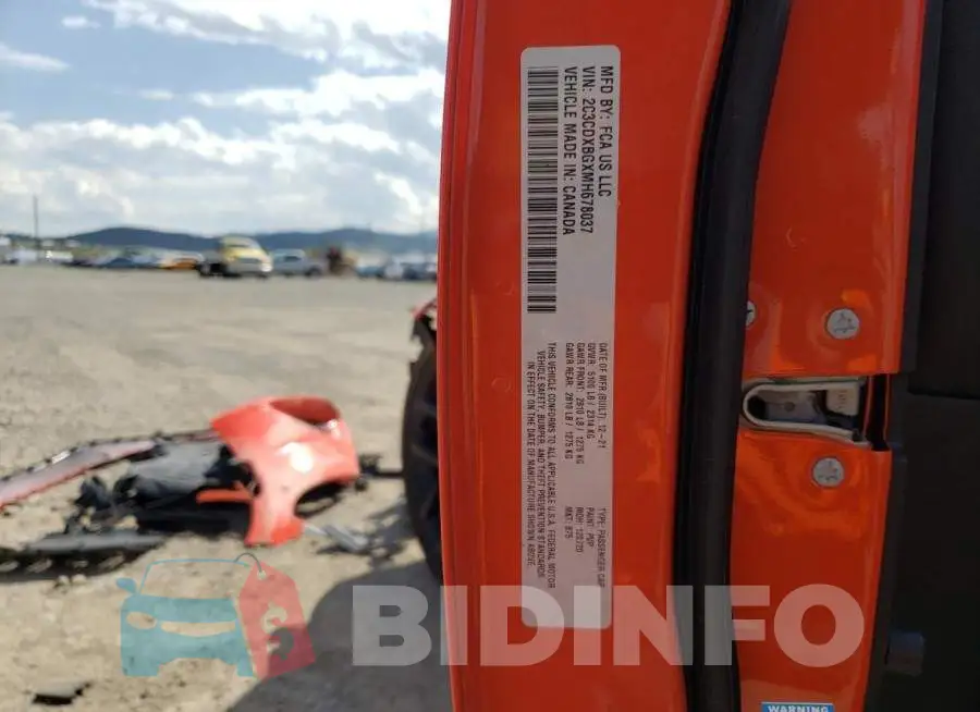 2C3CDXBGXMH678037 Photo# 12