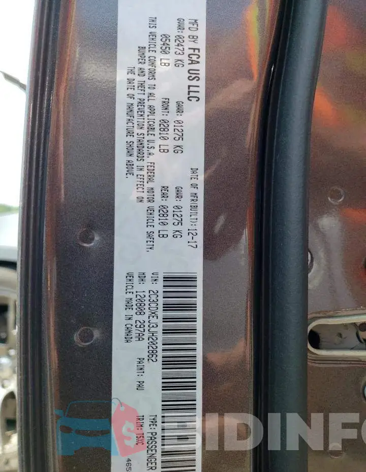 2C3CDXEJ3JH202862 Photo# 12