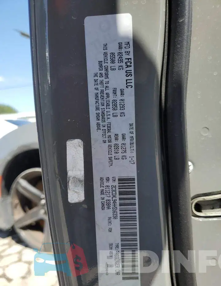 2C3CDXL94HH556330 Photo# 12
