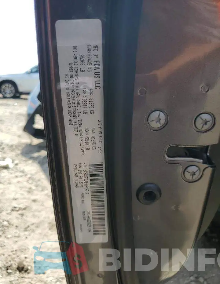 2C3CDZDJ8FH846717 Photo# 12