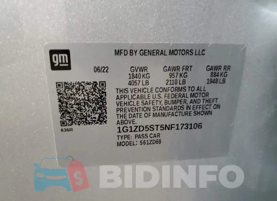 1G1ZD5ST5NF173106 Photo# 12