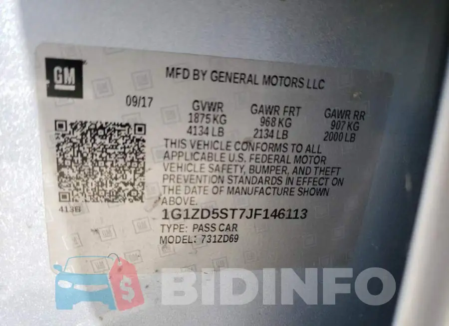 1G1ZD5ST7JF146113 Photo# 12