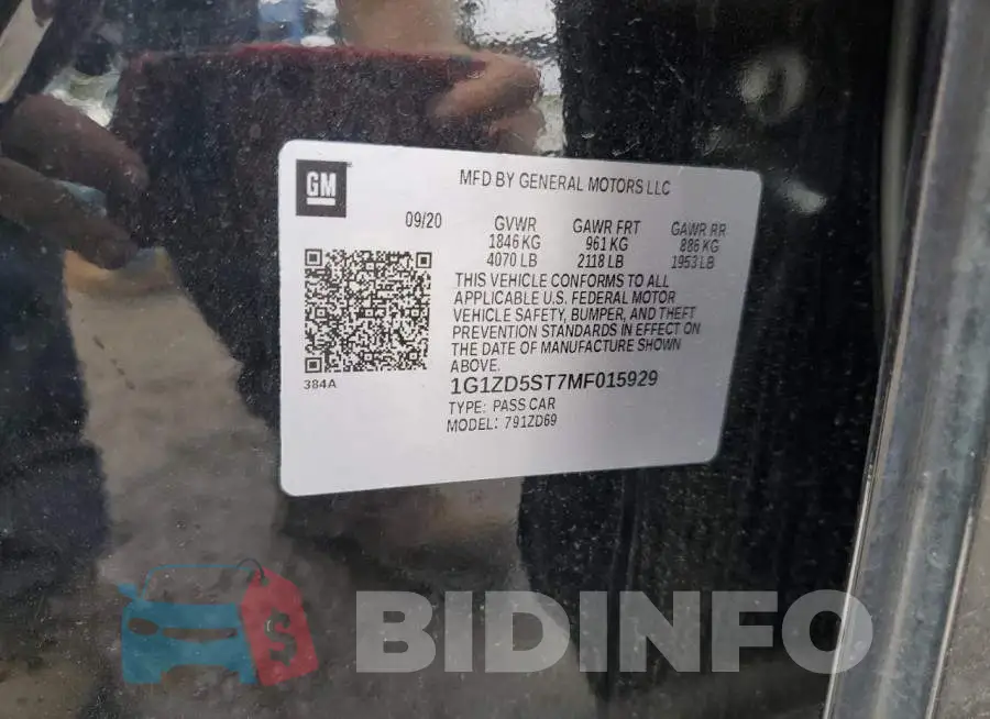 1G1ZD5ST7MF015929 Photo# 12