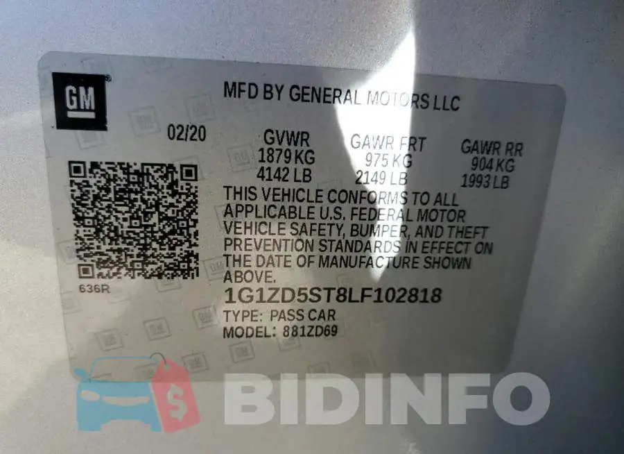 1G1ZD5ST8LF102818 Photo# 12