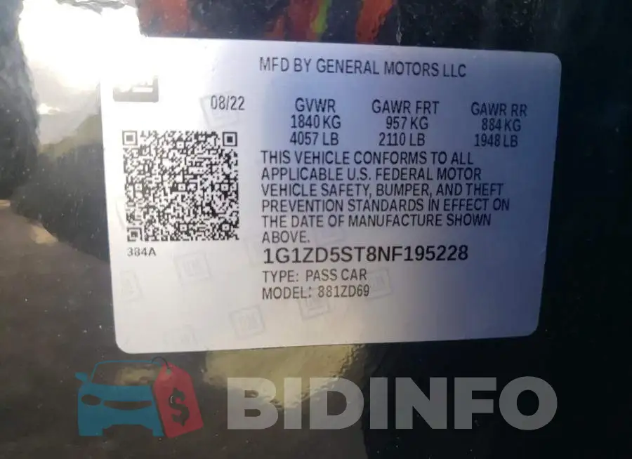 1G1ZD5ST8NF195228 Photo# 12