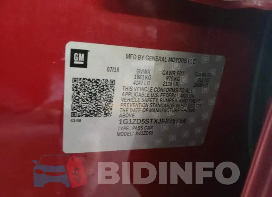 1G1ZD5STXJF275754 Photo# 12