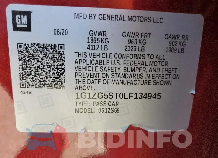 1G1ZG5ST0LF134945 Photo# 12