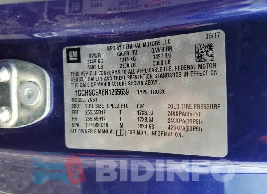 1GCHSCEA6H1265639 Photo# 12