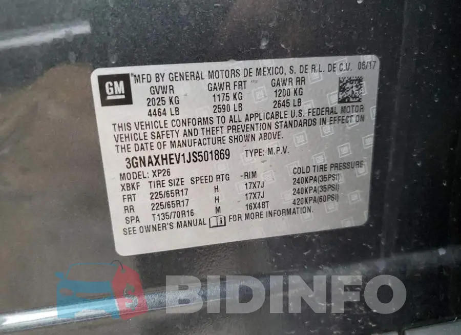 3GNAXHEV1JS501869 Photo# 13