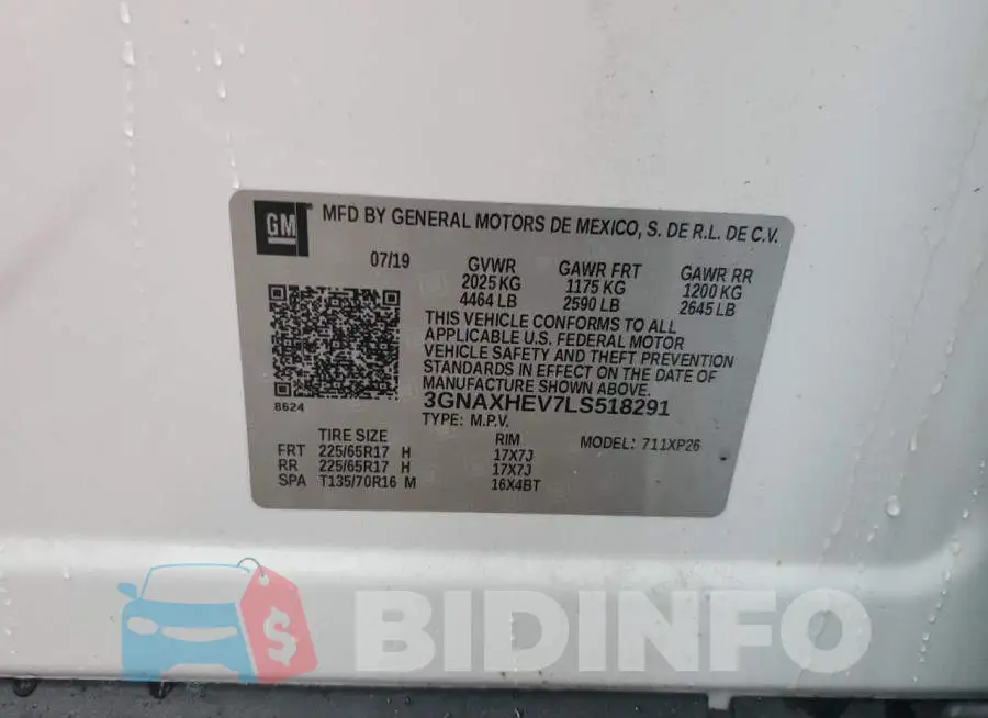 3GNAXHEV7LS518291 Photo# 13