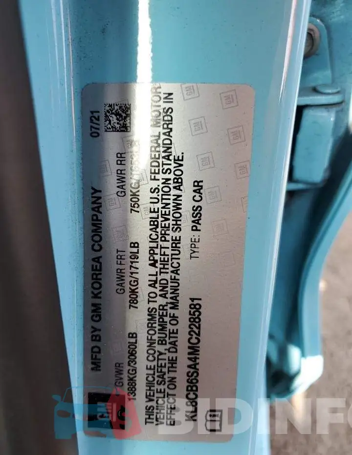 KL8CB6SA4MC228581 Photo# 12