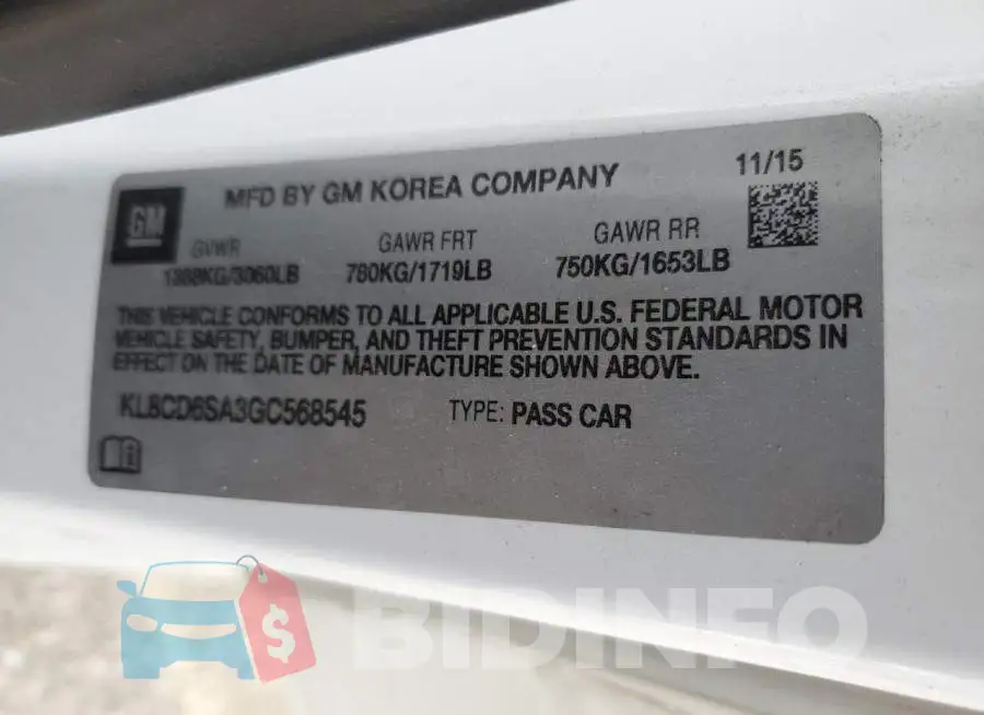 KL8CD6SA3GC568545 Photo# 12