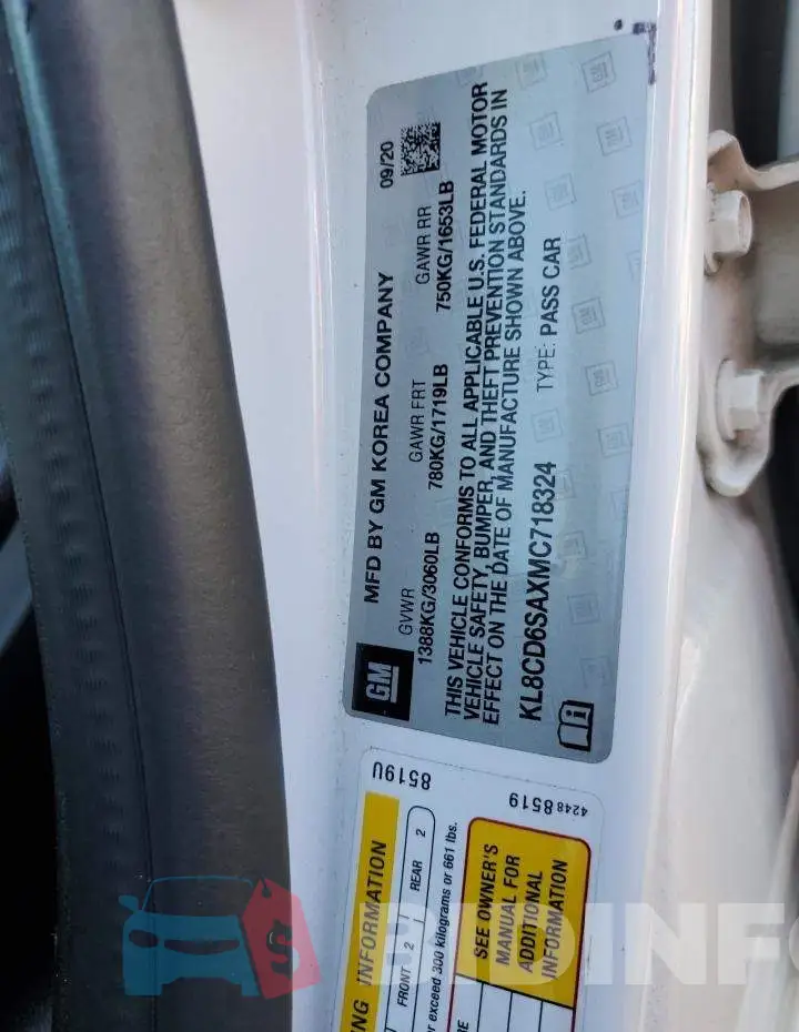 KL8CD6SAXMC718324 Photo# 13
