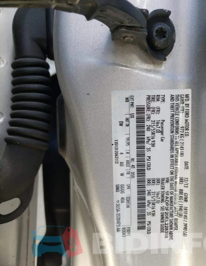 1FADP3F20EL228308 Photo# 12