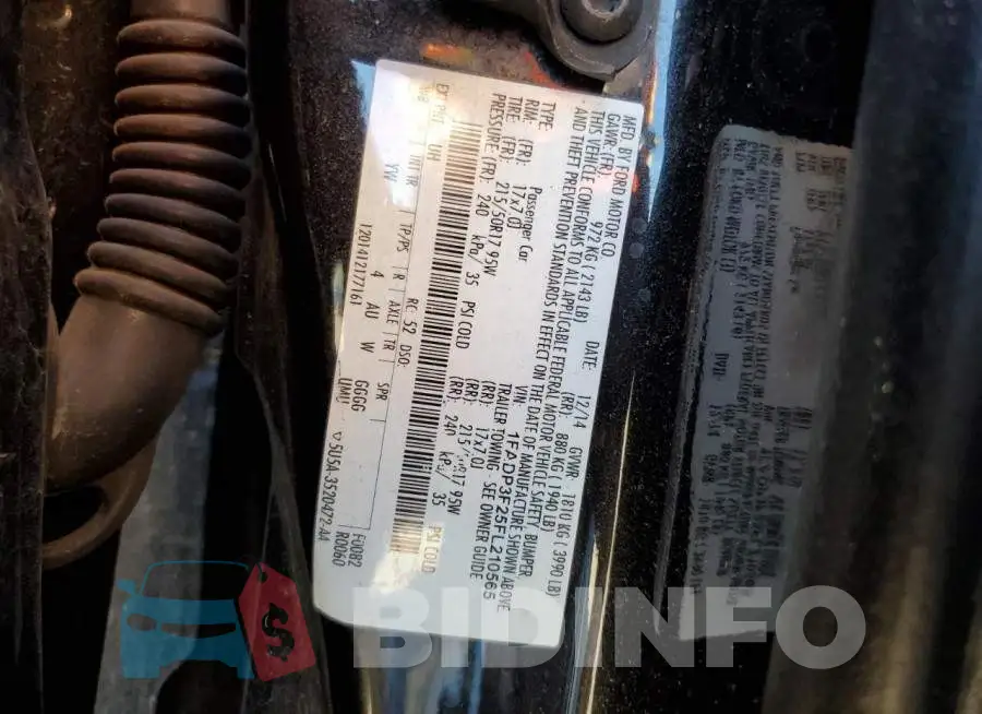 1FADP3F25FL210565 Photo# 12