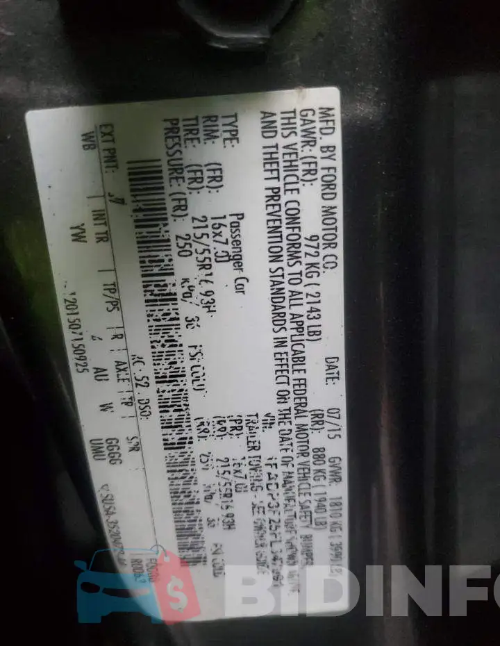1FADP3F25FL347991 Photo# 13