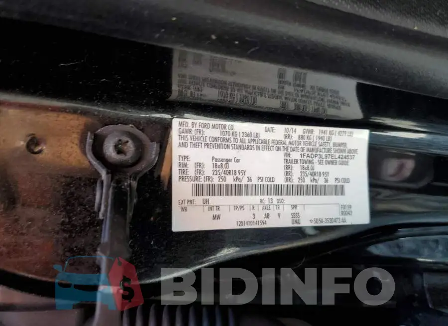 1FADP3L97EL424537 Photo# 13