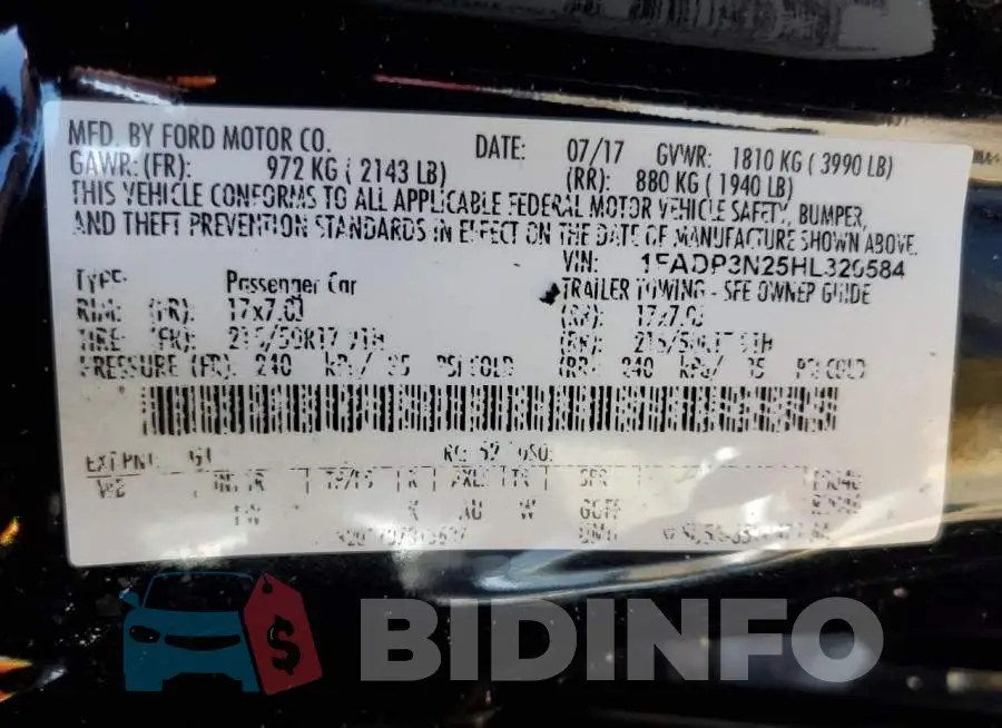 1FADP3N25HL320584 Photo# 12