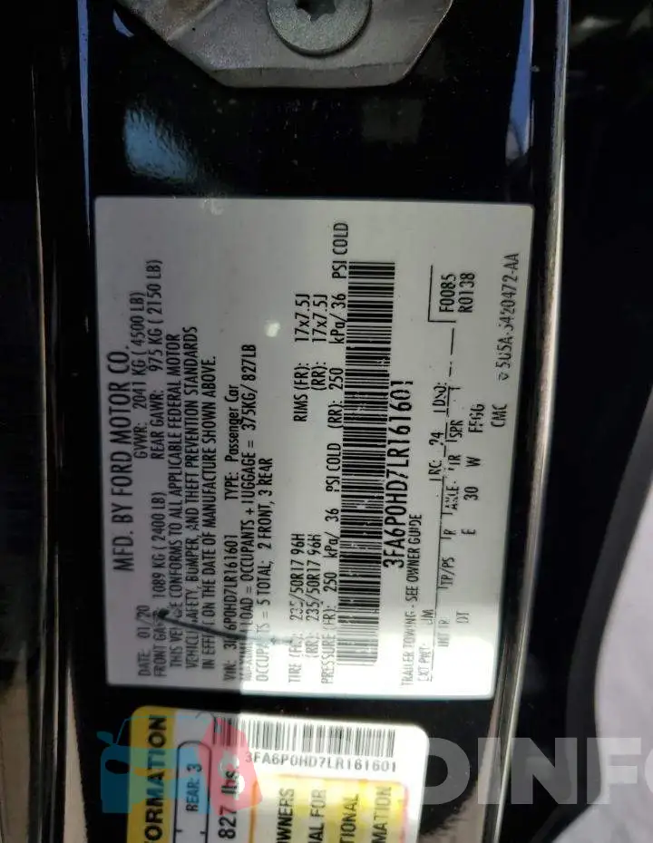 3FA6P0HD7LR161601 Photo# 12