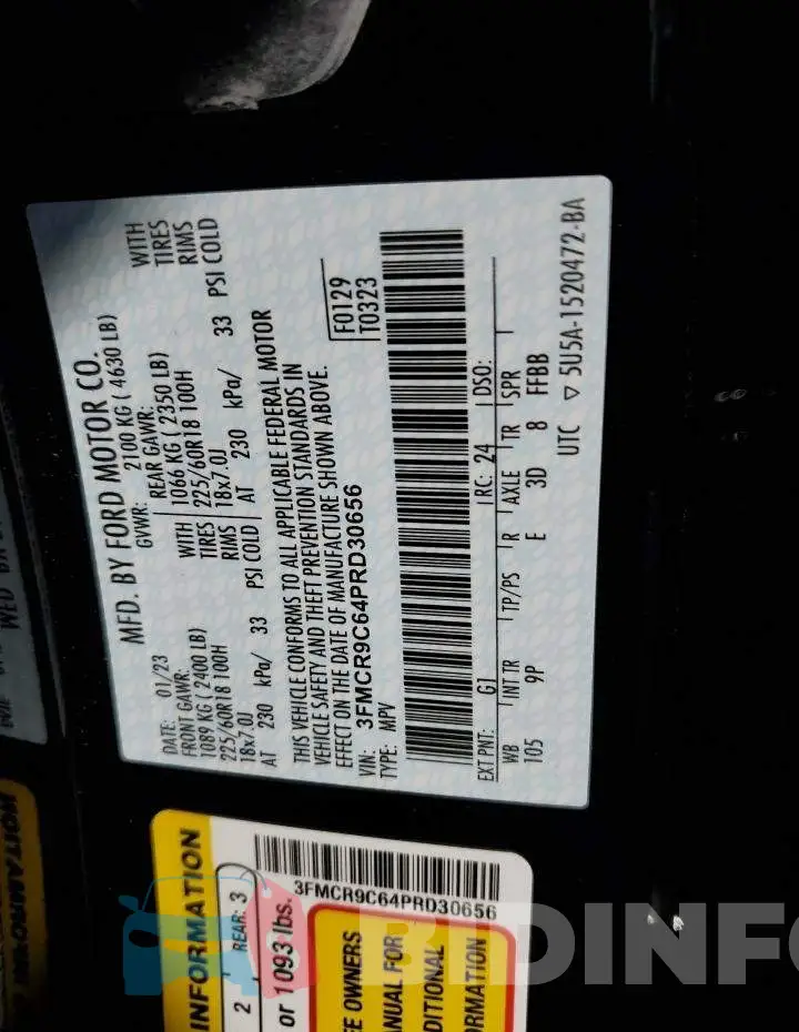 3FMCR9C64PRD30656 Photo# 13