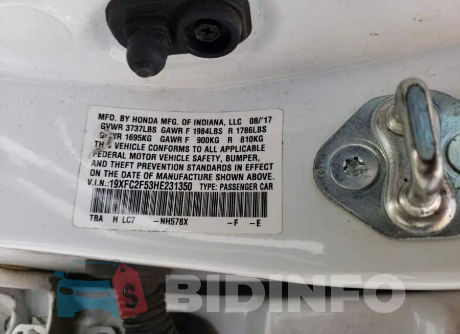19XFC2F53HE231350 Photo# 12