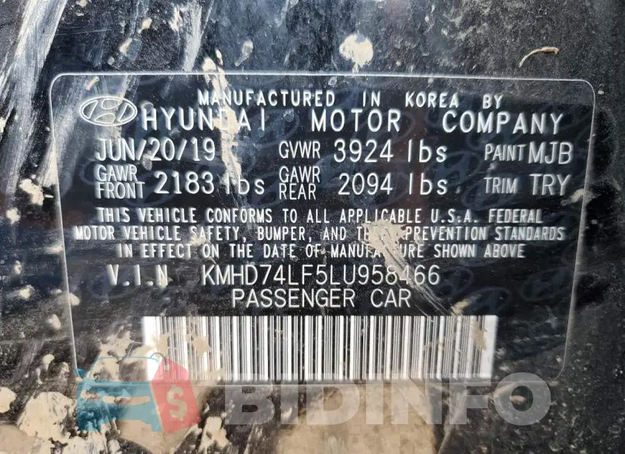 KMHD74LF5LU958466 Photo# 12