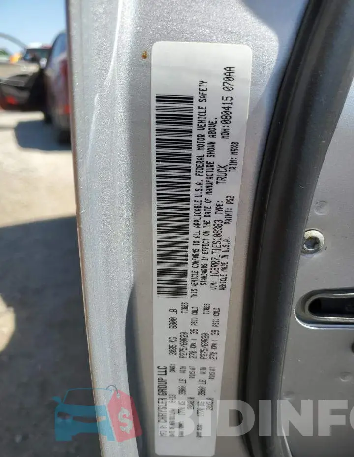 1C6RR7LT1ES108383 Photo# 13