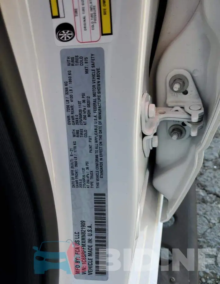 1C6SRFFMXMN821909 Photo# 12