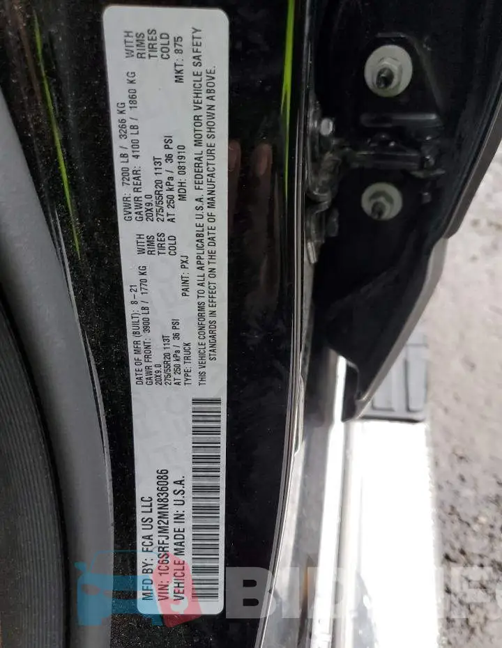 1C6SRFJM2MN836086 Photo# 12