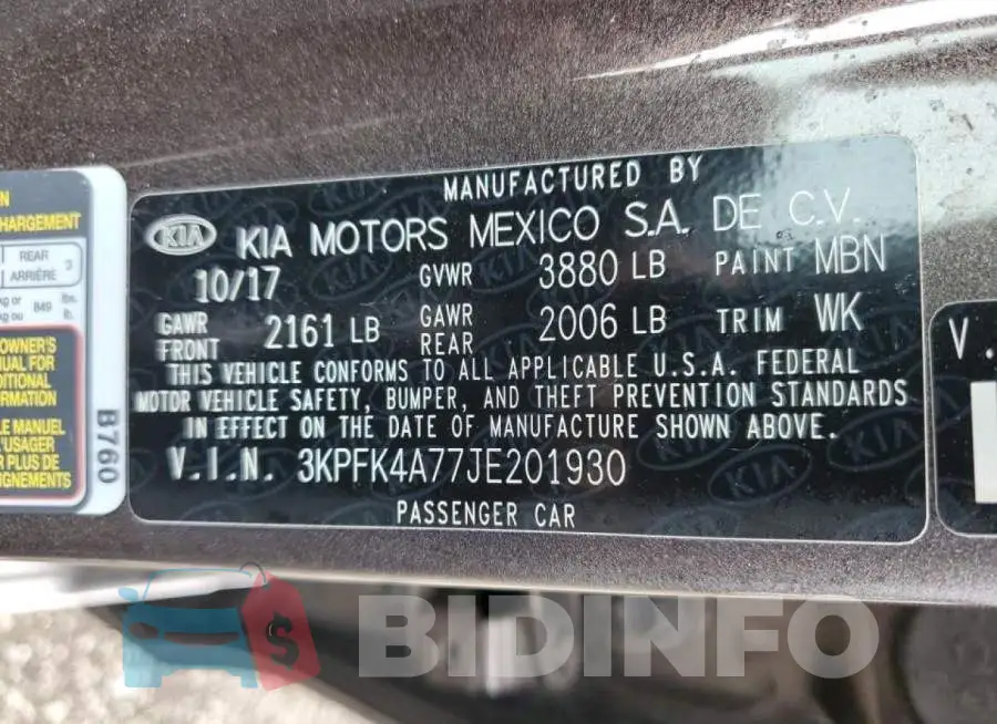 3KPFK4A77JE201930 Photo# 10