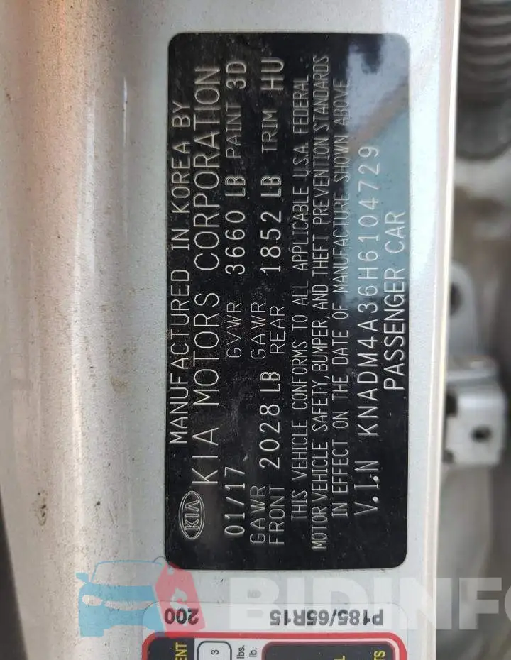 KNADM4A36H6104729 Photo# 12