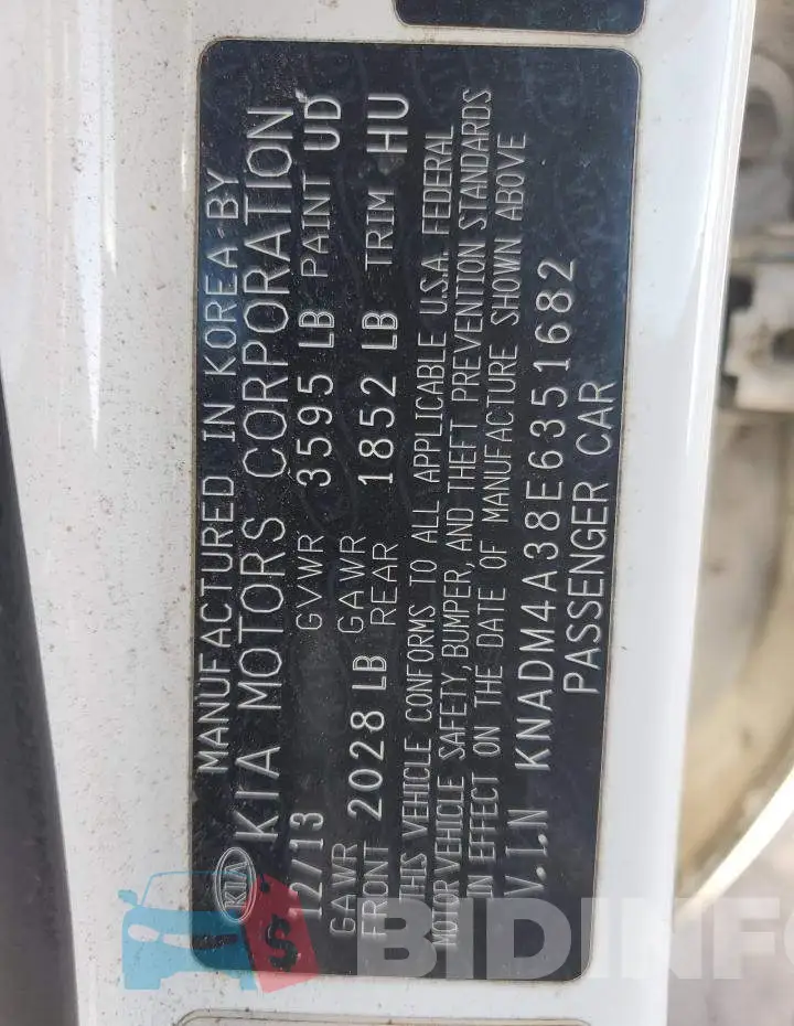 KNADM4A38E6351682 Photo# 12