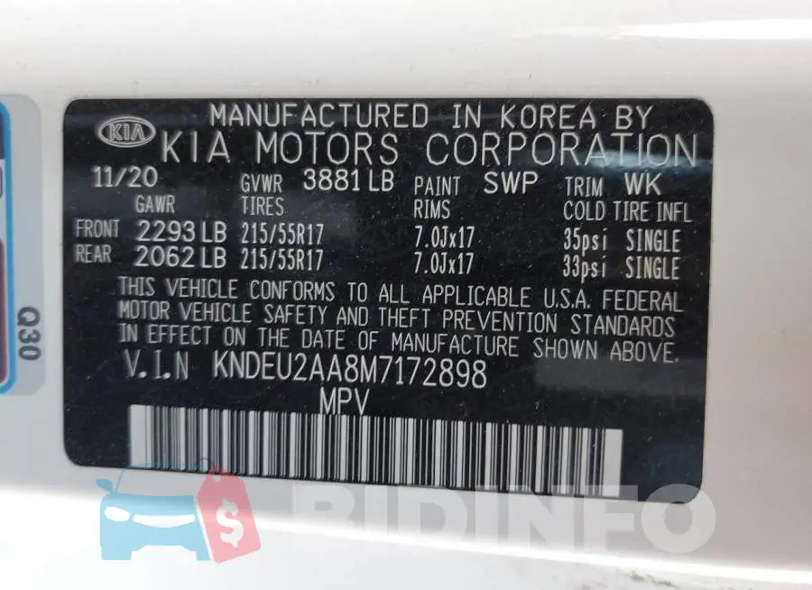 KNDEU2AA8M7172898 Photo# 12