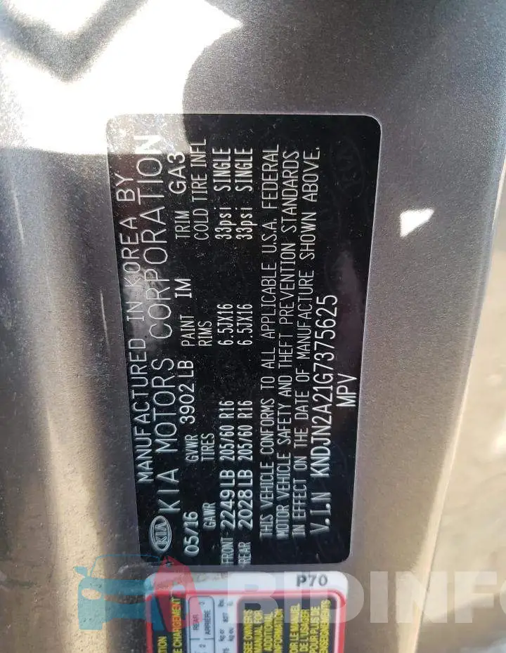 KNDJN2A21G7375625 Photo# 12