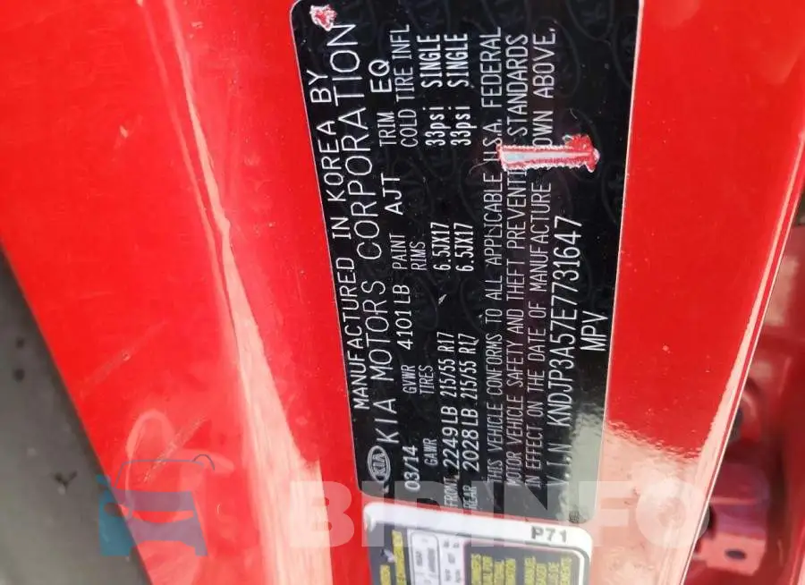 KNDJP3A57E7731647 Photo# 14