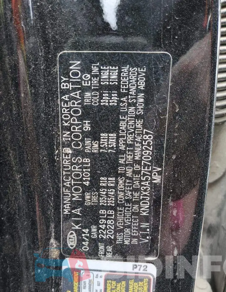 KNDJX3A57E7092587 Photo# 12