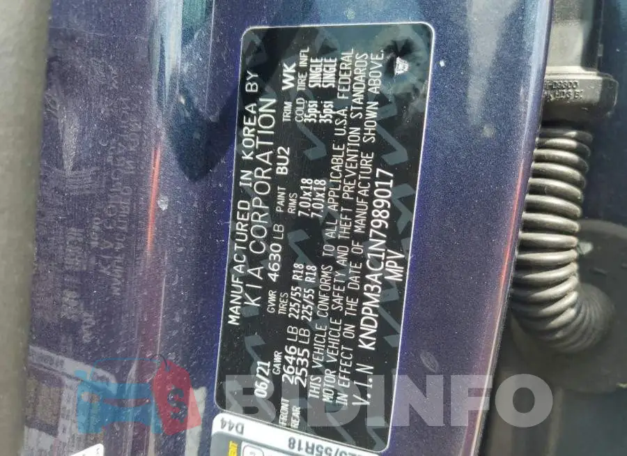 KNDPM3AC1N7989017 Photo# 13