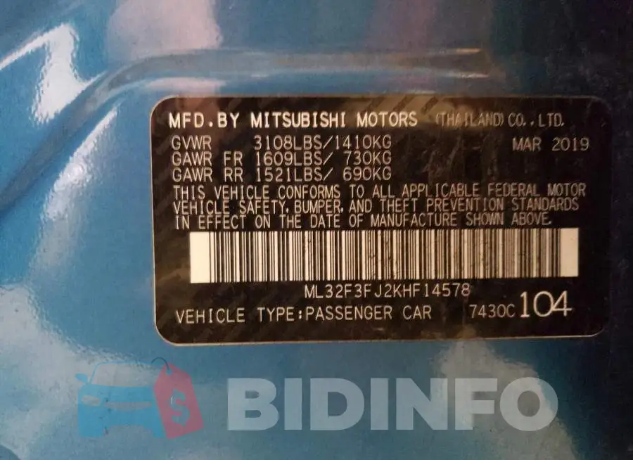 ML32F3FJ2KHF14578 Photo# 13