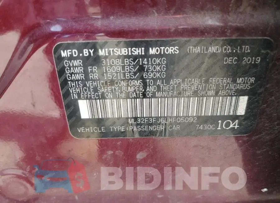 ML32F3FJ6LHF05092 Photo# 12