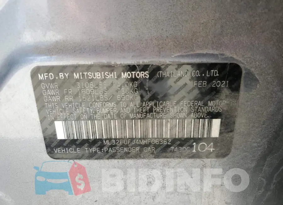 ML32FUFJ4MHF06362 Photo# 12