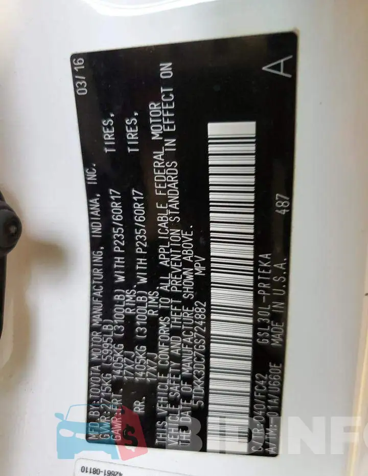 5TDKK3DC7GS724882 Photo# 14