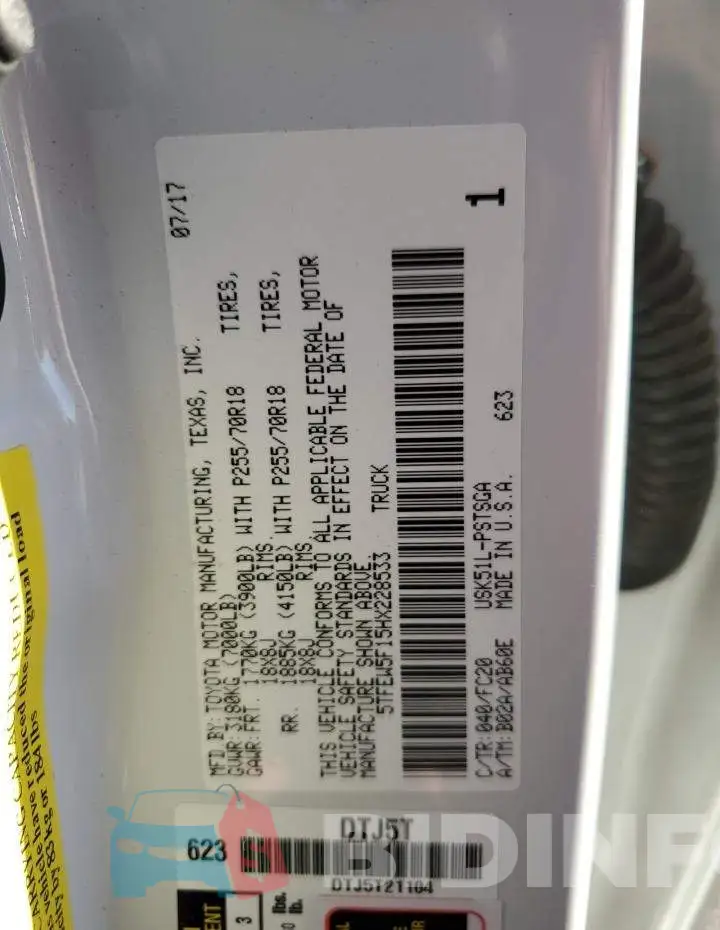 5TFEW5F15HX228533 Photo# 12