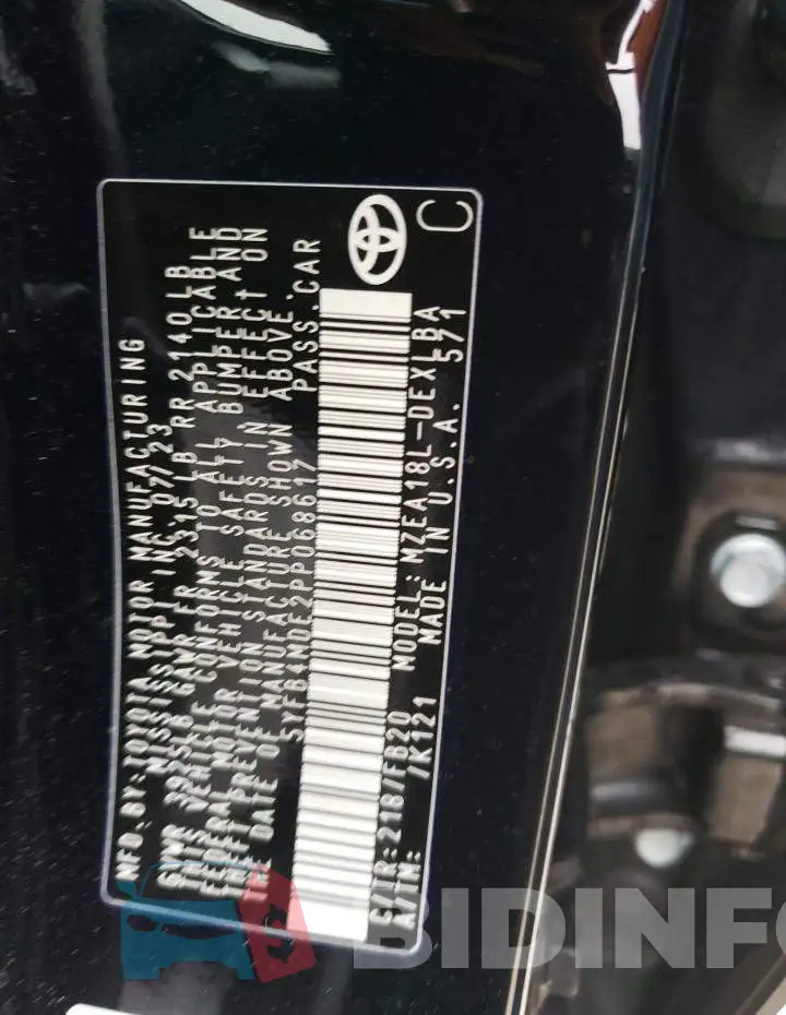 5YFB4MDE2PP068617 Photo# 12