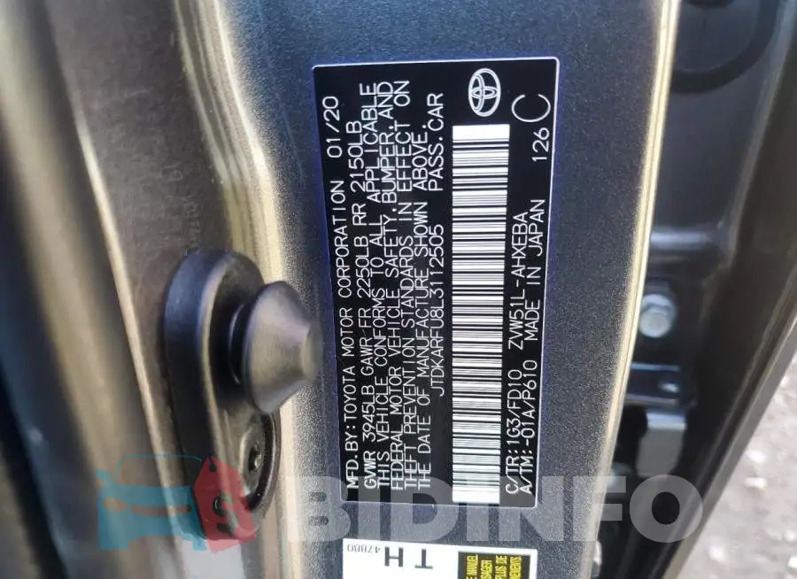 JTDKARFU8L3112505 Photo# 12