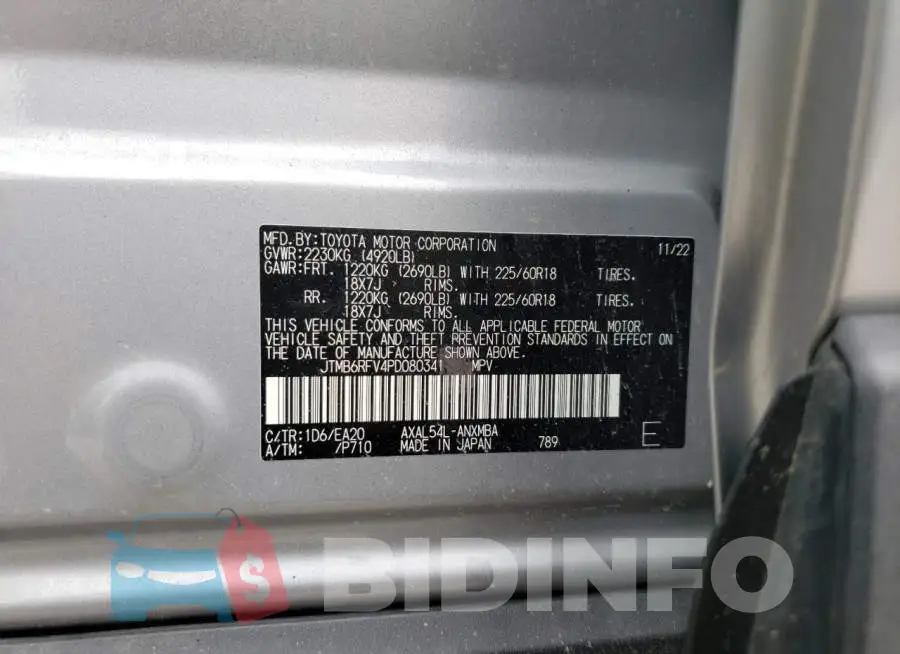 JTMB6RFV4PD080341 Photo# 13