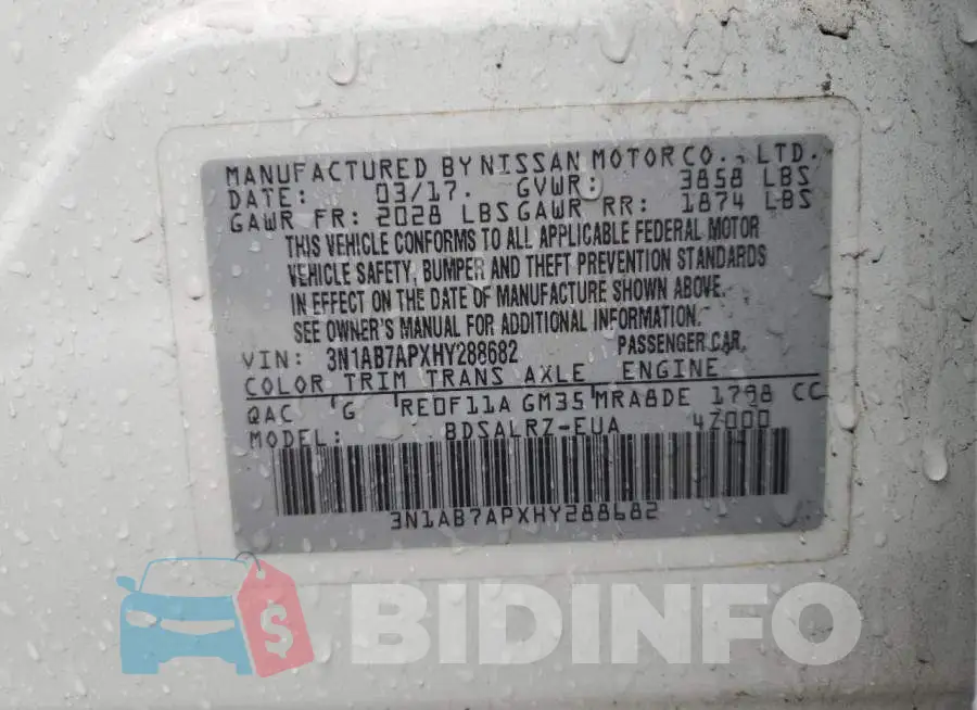 3N1AB7APXHY288682 Photo# 12