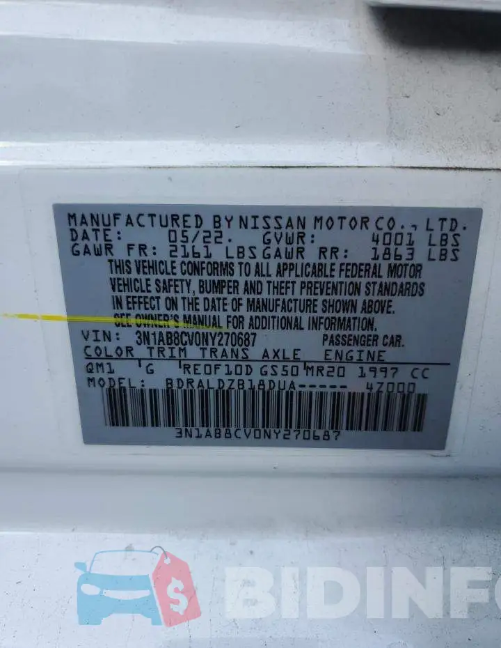 3N1AB8CV0NY270687 Photo# 12
