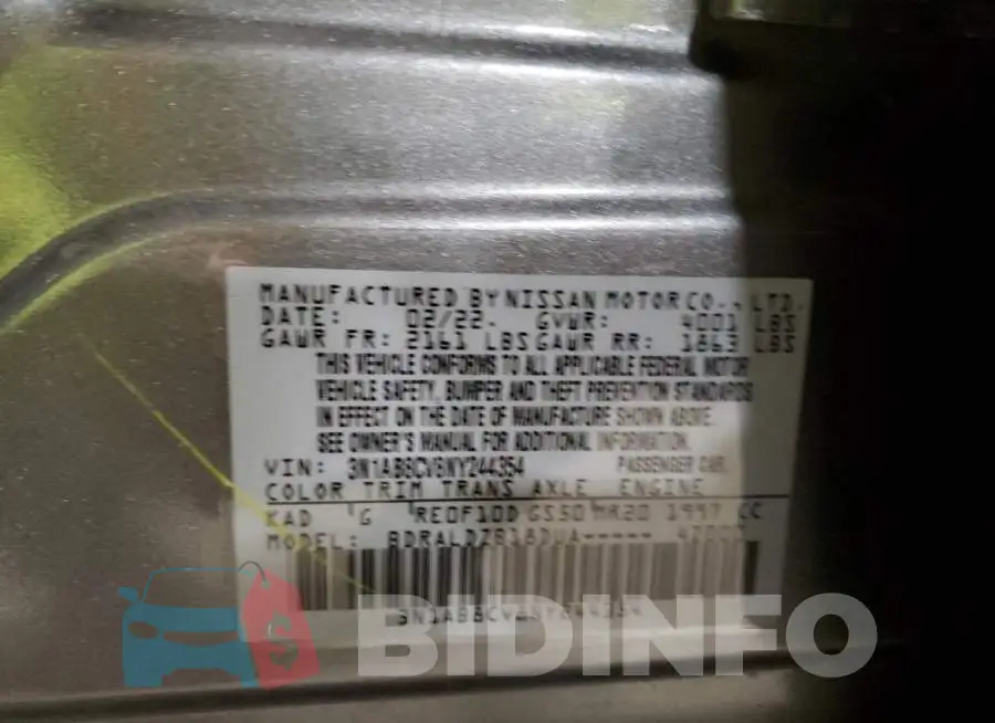 3N1AB8CV8NY244354 Photo# 12